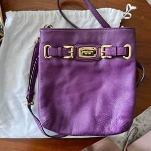 Purple Michael Kors Hamilton Cross Body